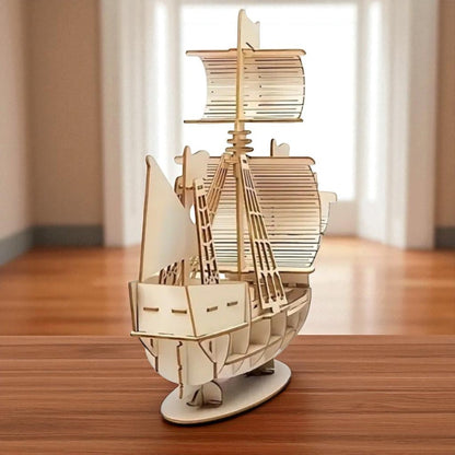 Puzzle 3D en Bois - WoodGenius™ - Bateau