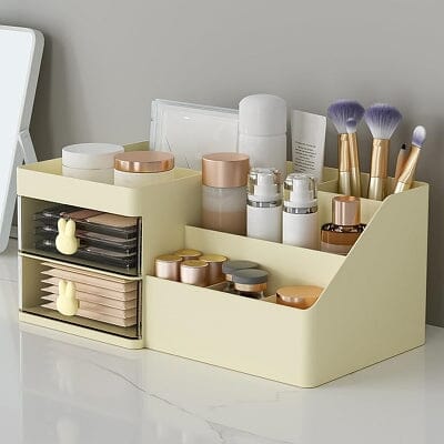 Rangement Maquillage - CosmeticStorageBox™ - Jaune