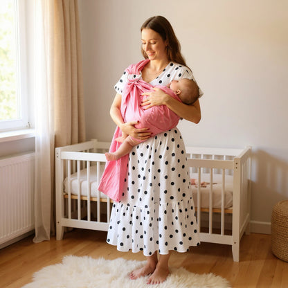 Écharpe De Portage - CottonRingSling™ - Rose