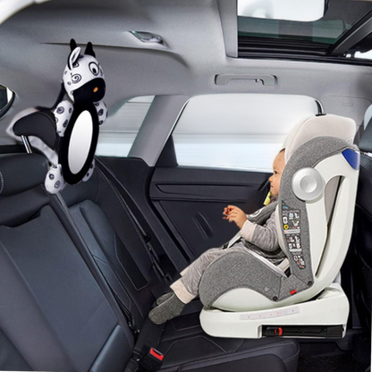 Miroir Voiture pour Bebe - SafeViewBabyMirror™ - Vache