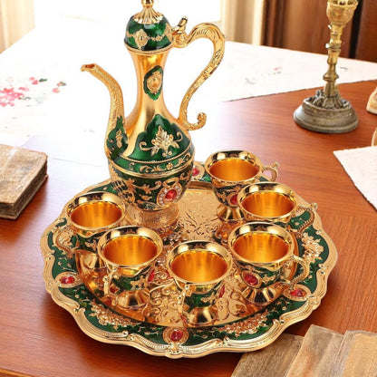Cafetière Turque - VintageTurkCoffeeSet™ - Vert & Doré