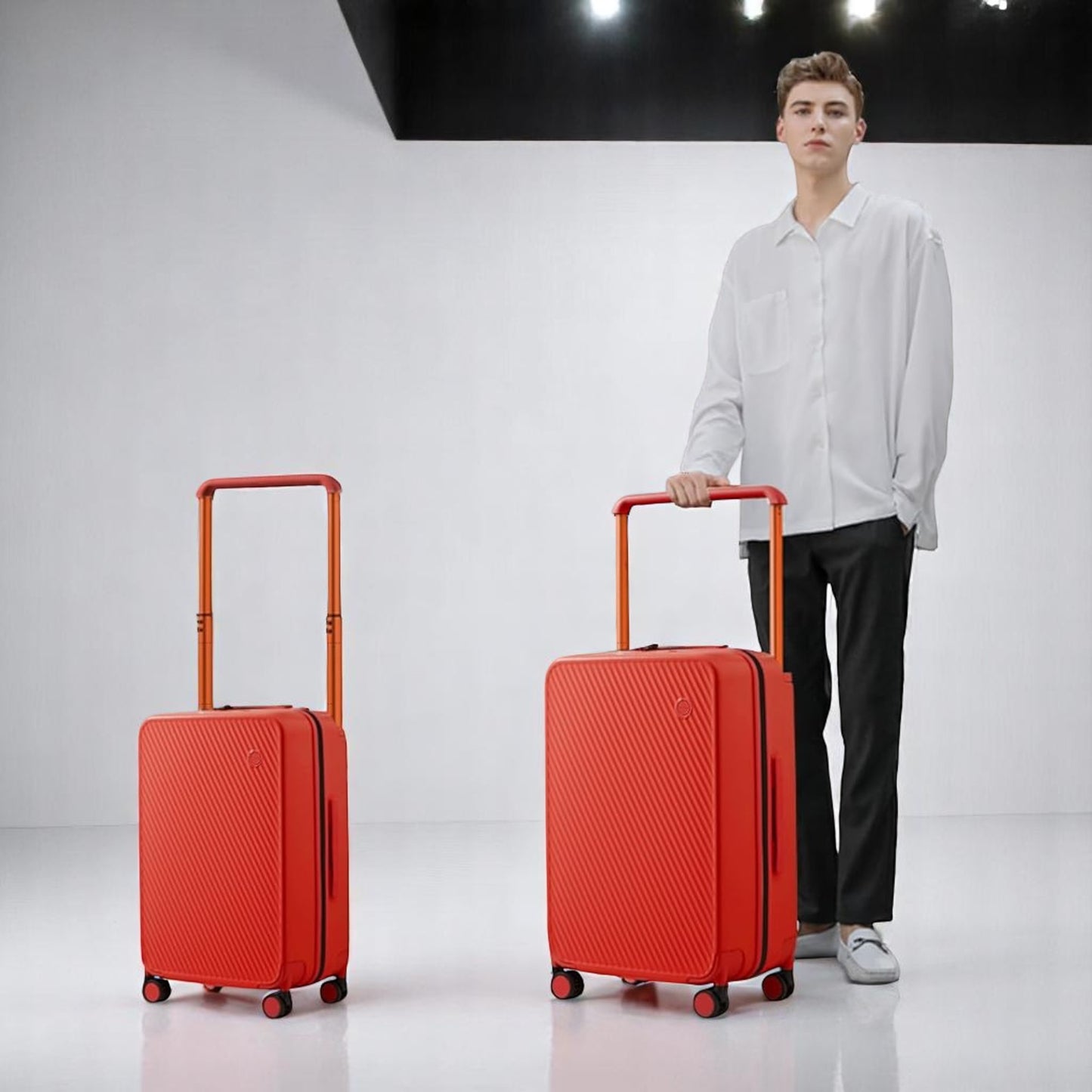 Valise de Voyage - WideRollTravelCase™ - Rouge