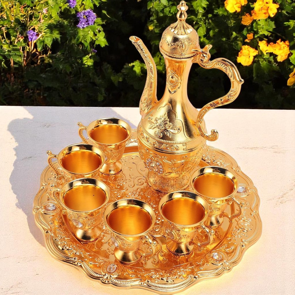 Cafetière Turque - VintageTurkCoffeeSet™ - Doré
