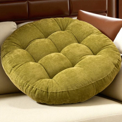 Coussin de Sol - CozyRoundPillow™ - Jaune Verdâtre