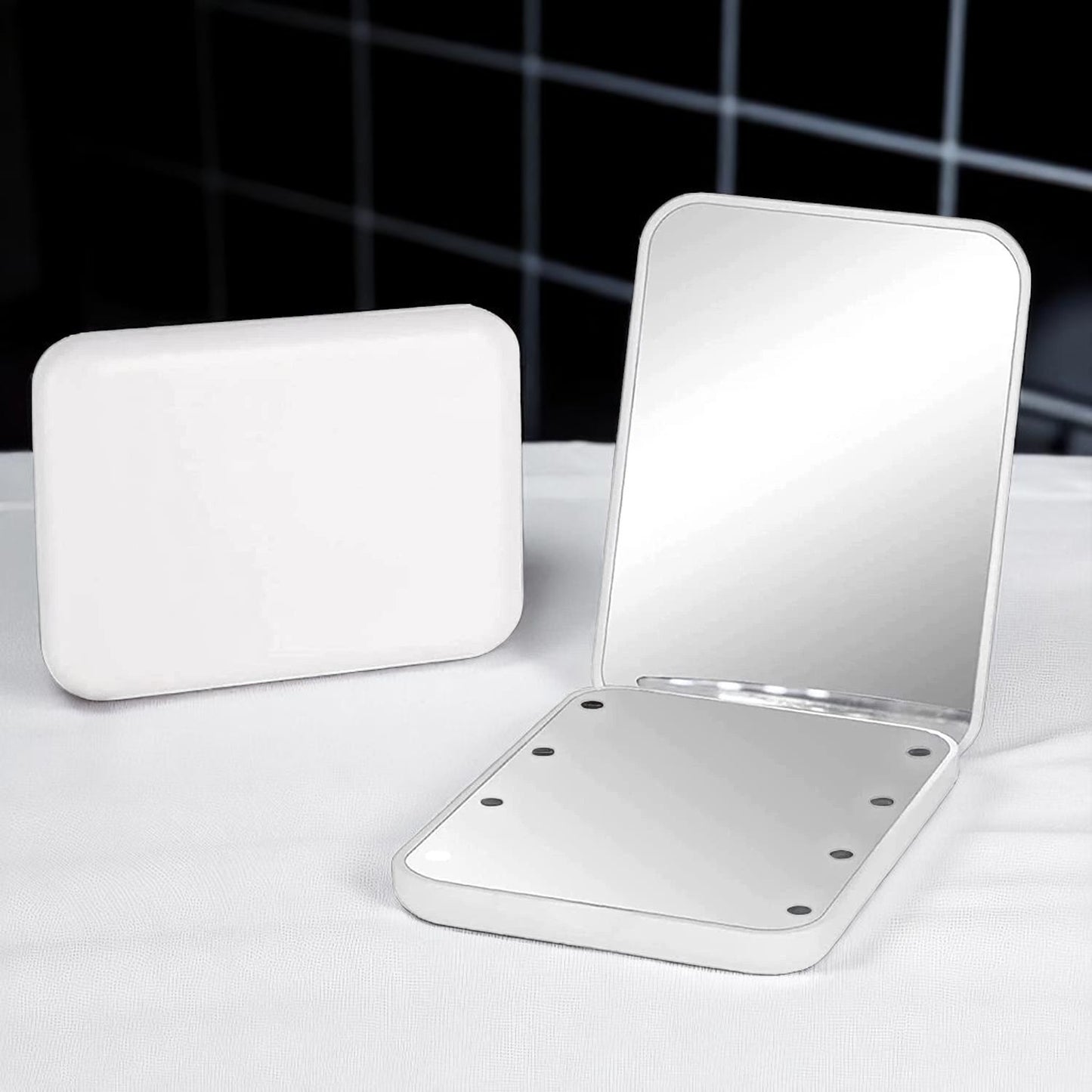 Miroir de Poche - GlowMiniMirror™ - Blanc