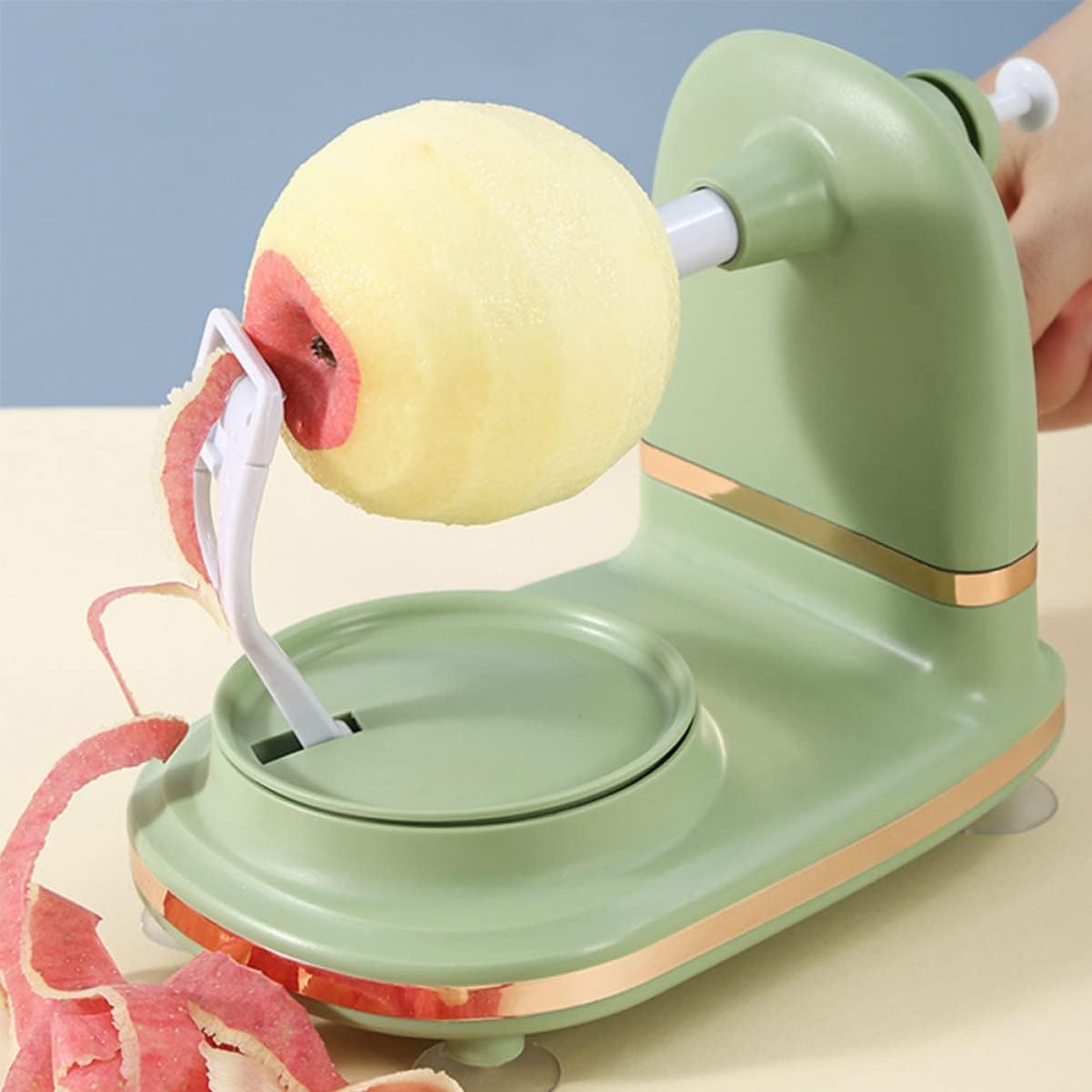 Éplucheur à Pommes - TwistPeelPro™ - Vert Menthe