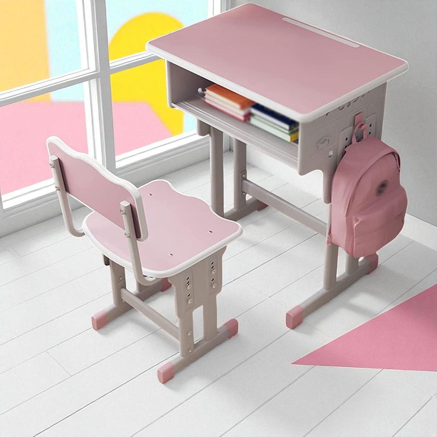 Bureau pour Enfant - GrowStudySet™ - Classique Rose