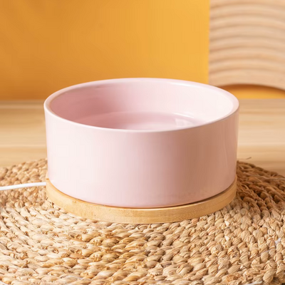 Gamelle pour Chat - WarmSipCatBowl™ - Rose