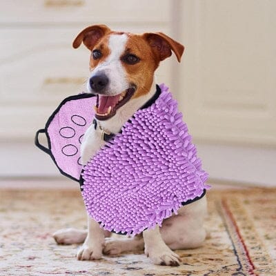 Peignoir pour Chien - SoftDogTowel™ - Rose