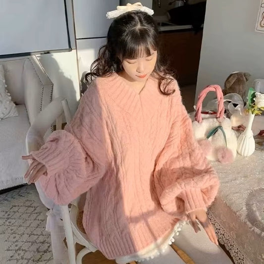 Pull Tricot - CozyKnitSweater™ - Rose