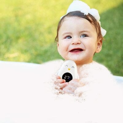 Thermomètre bain bébé - BabyBathTempMeter™ - Pingouin-blanc