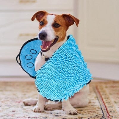 Peignoir pour Chien - SoftDogTowel™ - Bleu