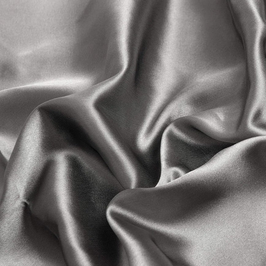 Taie d'Oreiller en Satin - SatinDreamPillow™ - Argenté