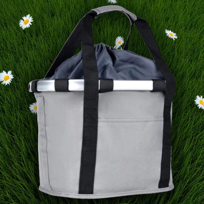 PANIER VELO POUR CHIEN	- PetRideBasket™ - Carré Gris
