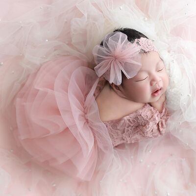 Robe Bébé Fille - BabyGirlPhotoDress™ - Rose