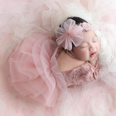 Robe Bébé Fille - BabyGirlPhotoDress™ - Rose