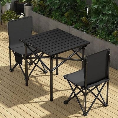 Table camping pliante	- CampingFoldingTable™ - Noir