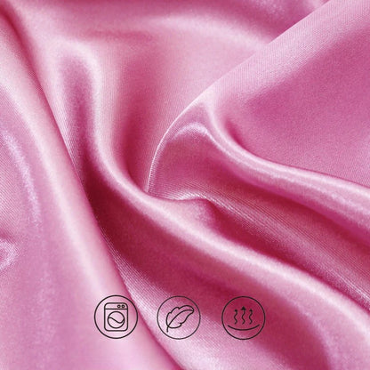 Taie d'Oreiller en Satin - SatinDreamPillow™ - Rose