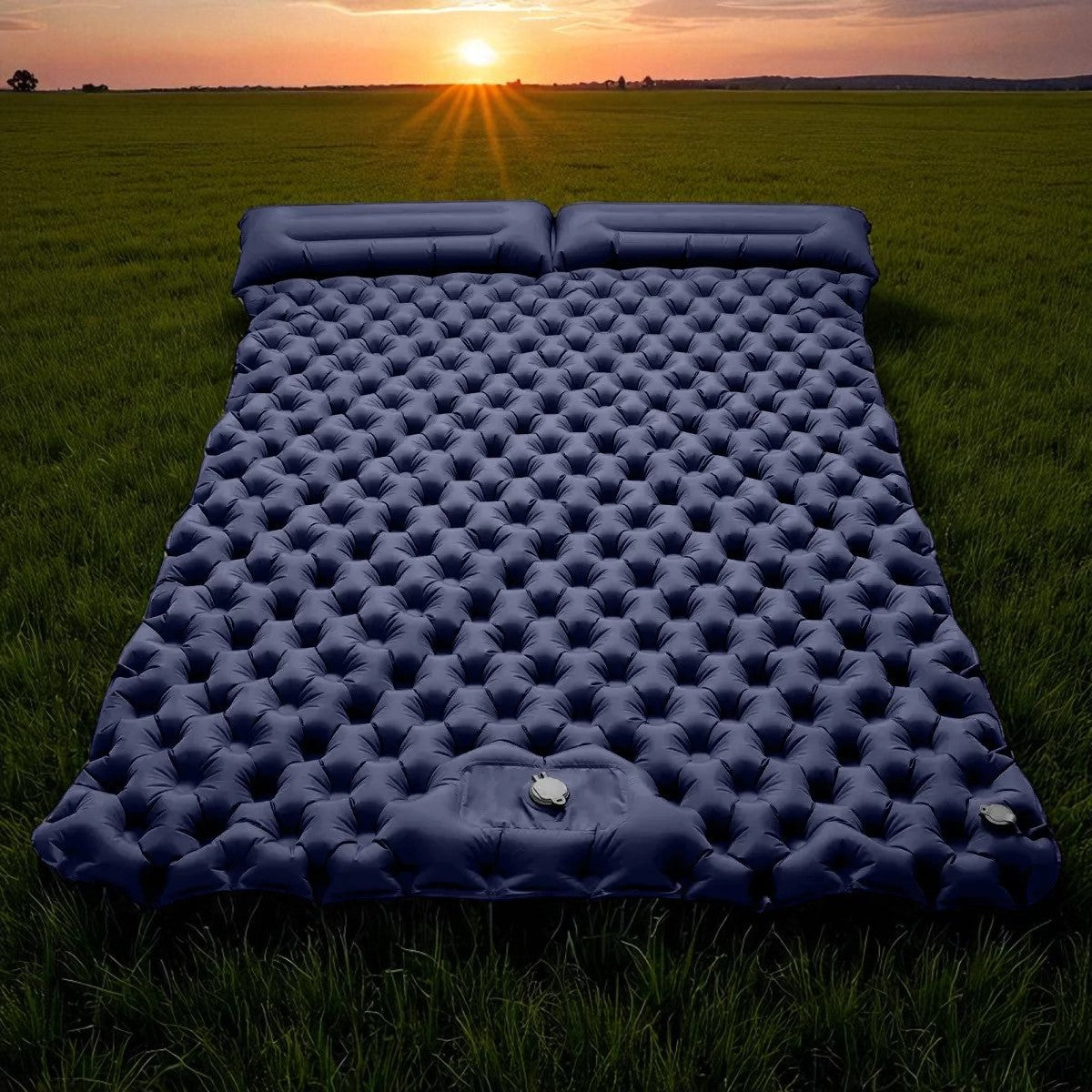 Matelas Gonflable - LiteDoubleMattress™ - Bleu Marine