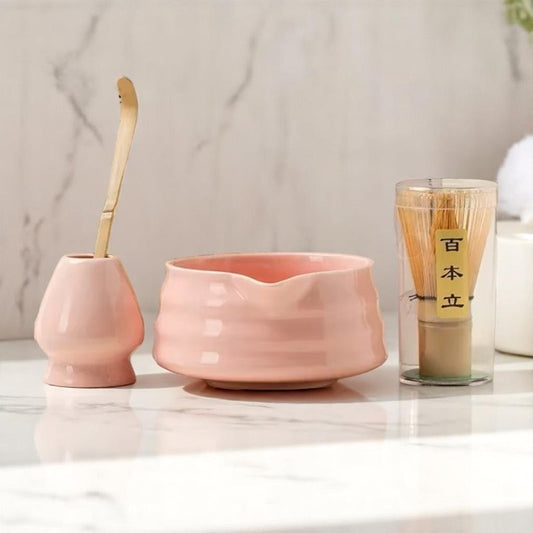Service à Thé Japonais - ZenMatchaTeaSet™ - Rose