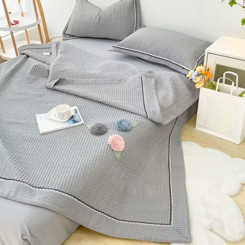 Couette Été - CottonSummerQuilt™ - Gris
