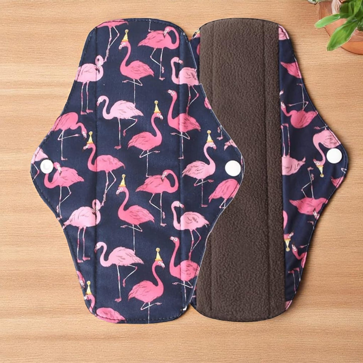 Serviette Hygiénique Lavable - EcoReusablePads™ - Flamingo