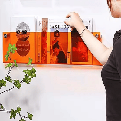 Porte revue mural - ModernStorageRack™ - Orange