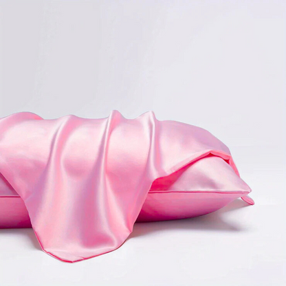 Taie d'Oreiller en Satin - SatinDreamPillow™ - Rose