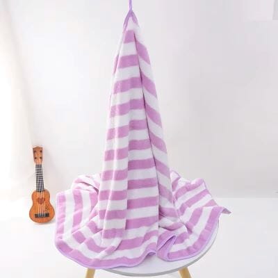 Serviette Microfibre - PetTowel™ - Rayures Lavande