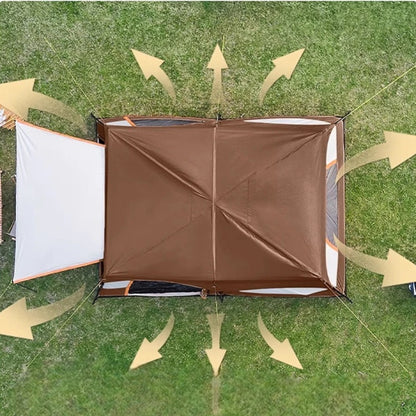 Tente de Camping - AllSeasonTent™ - Marron