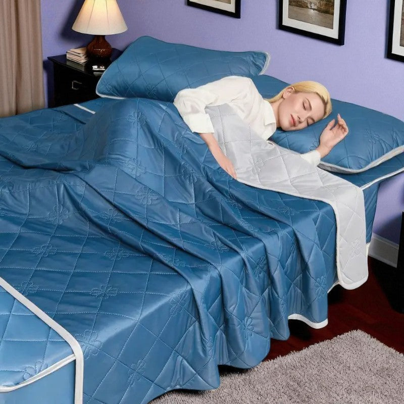 Couette d'Été - ChillBreezeComforter™ - Bleu