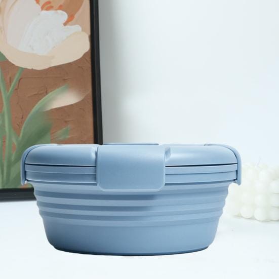 Boite de Conservation Alimentaire - SiliconeFoldingBox™ - Bleu Nordique