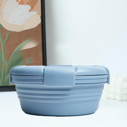 Boite de Conservation Alimentaire - SiliconeFoldingBox™ - Bleu Nordique