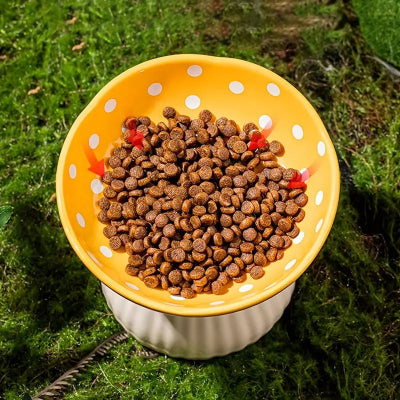 Gamelle pour Chat - CatShroom™ - Jaune