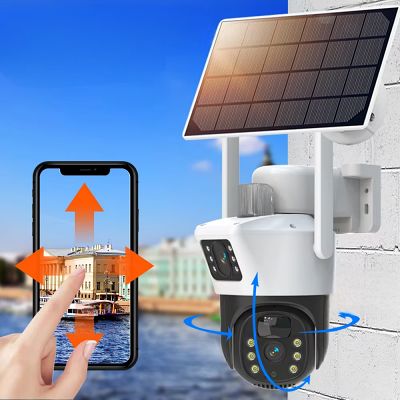 caméra extérieur solaire - SolarCamera™ - Blanc