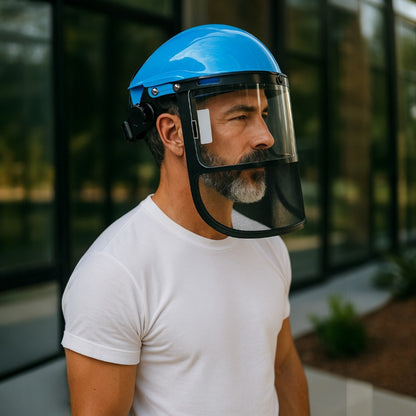 Visière de Protection - HeadMountShield™ - Bleu