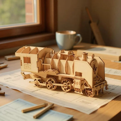 Puzzle 3D en Bois - WoodGenius™ - Train