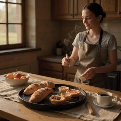 Plateau de Service - WoodCircleTray™ - Noir