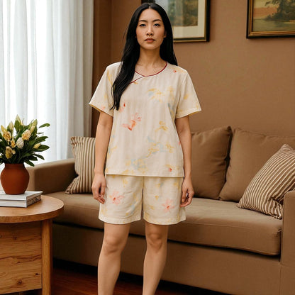 Pyjama Femme - CozyBambooPajama™ - Jaune Pâle