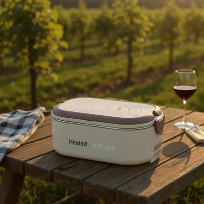 Lunch Box Chauffante - InoxHeatMeal™ - Kaki