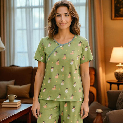 Pyjama Femme - CozyBambooPajama™ - Vert Sauge