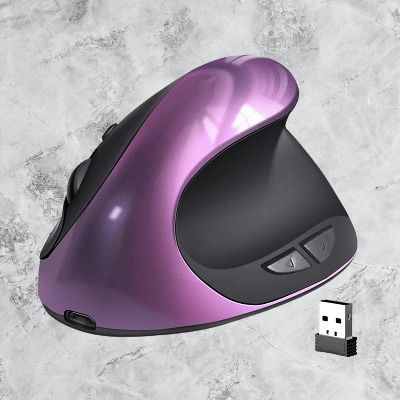 Souris ergonomique sans fil - ErgonomicMouse™ - Mauve