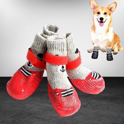 chausson pour chien - DogWarmSock™ - Rouge