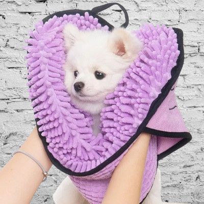 Peignoir pour Chien - SoftDogTowel™ - Rose