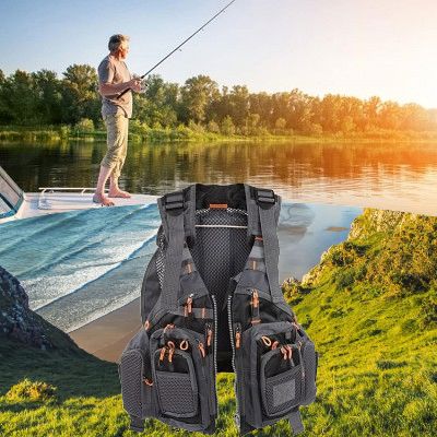 Gilet de Peche - FishingVestOutdoor™ - Vert