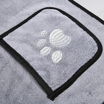Peignoir pour Chien - DogBathTowel™ - Gris