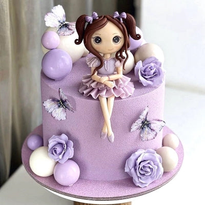 Décoration gâteau - BallCakeTopper™ - Mauve