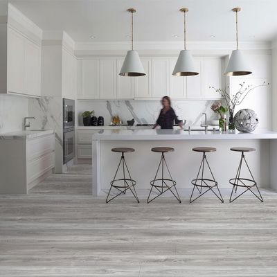 Sol PVC Dalles Adhésives - FloorStickers™ - Gris Argenté