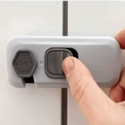 Bloque porte bebe - ChildSafetyLock™ - Gris