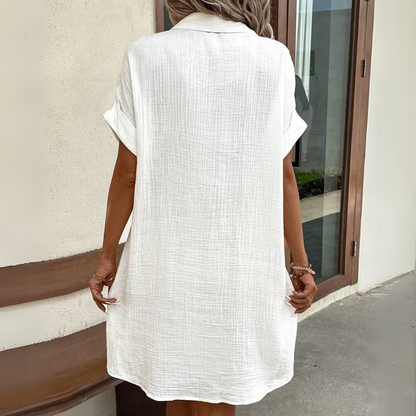 Robe d'Été Femme - LinéaDress™ - Blanc